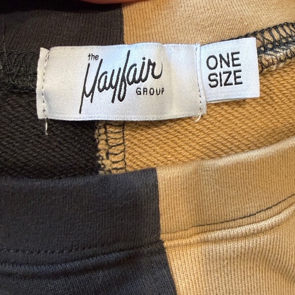 Two-Tone Black and Tan Sweatshirt - Picture 4 of 4